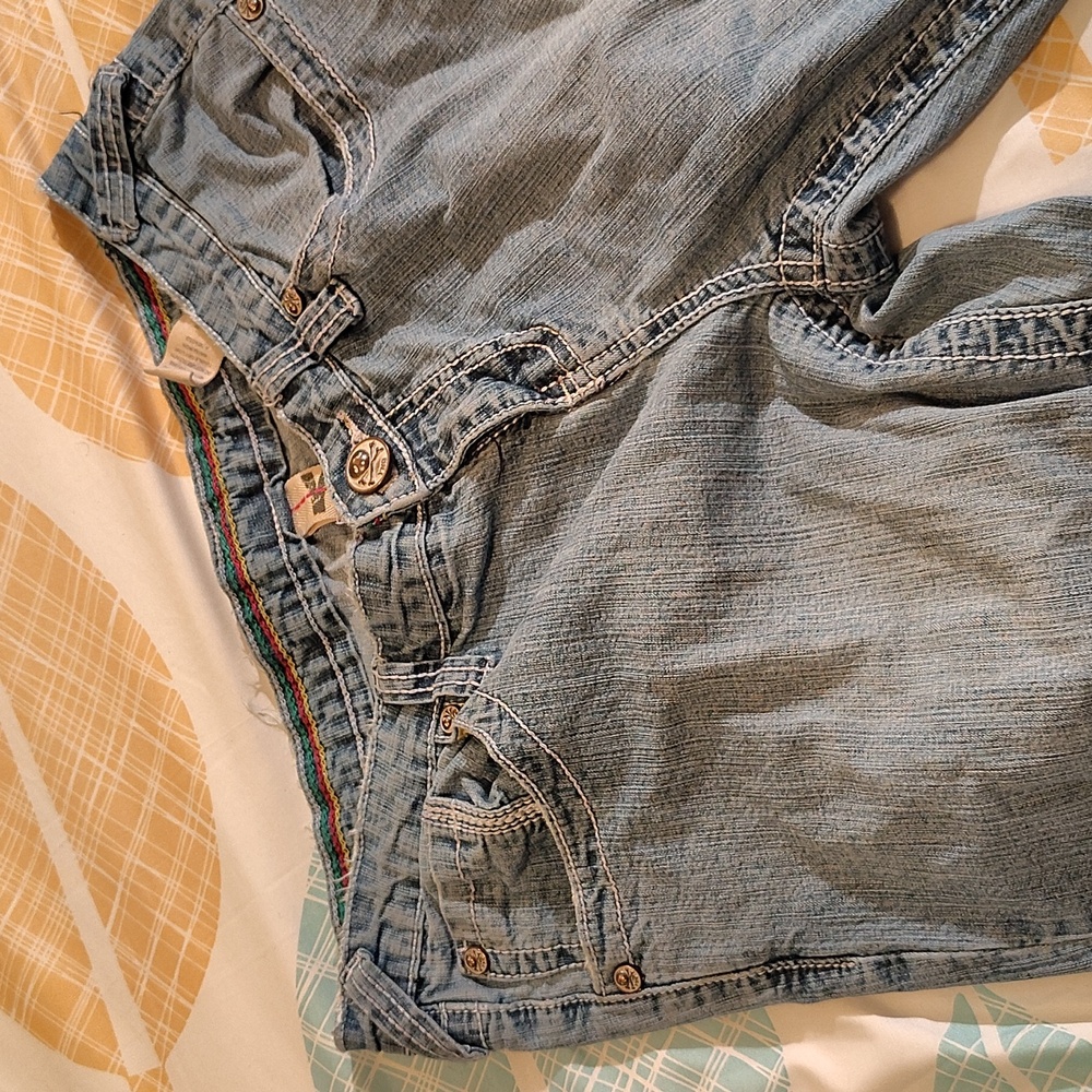 YNQ Y2K low-rise boot cut jeans